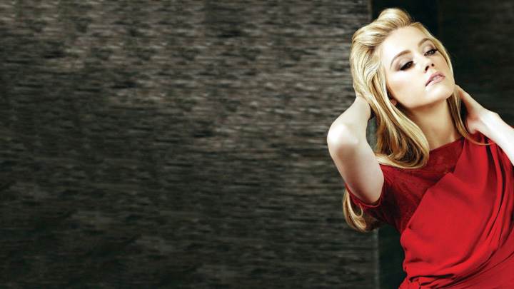 Amber Heard In Red Long Dress
